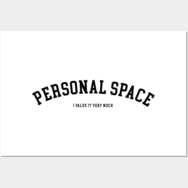 personal space (black) Wall Art by naomichan17